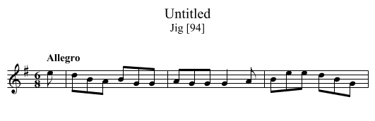 Untitled - staff notation