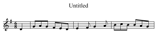 Untitled - staff notation