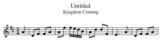 Untitled - staff notation