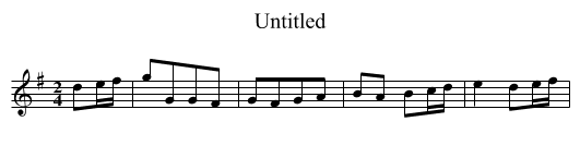 Untitled - staff notation