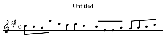 Untitled - staff notation