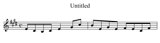 Untitled - staff notation