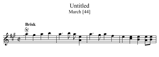 Untitled - staff notation