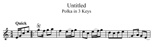 Untitled - staff notation