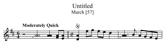 Untitled - staff notation