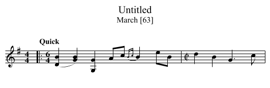 Untitled - staff notation