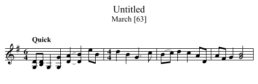 Untitled - staff notation