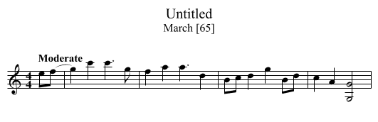 Untitled - staff notation