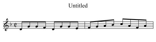 Untitled - staff notation