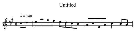 Untitled - staff notation