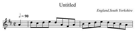 Untitled - staff notation