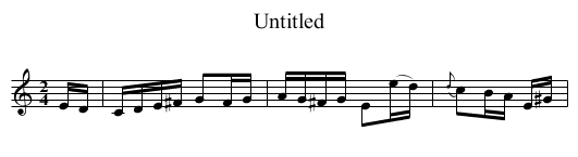 Untitled - staff notation