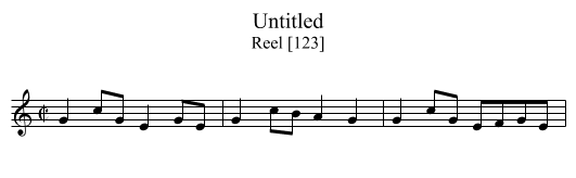 Untitled - staff notation