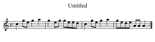 Untitled - staff notation