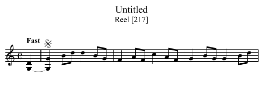 Untitled - staff notation