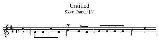Untitled - staff notation