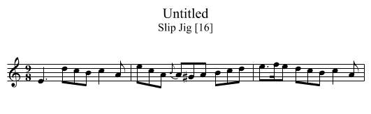 Untitled - staff notation