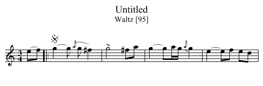 Untitled - staff notation