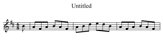 Untitled - staff notation