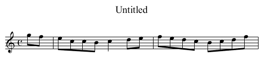 Untitled - staff notation