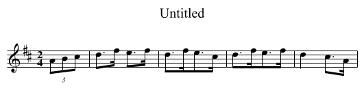 Untitled - staff notation