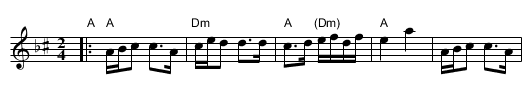 Unzer Toyrele [A] - staff notation