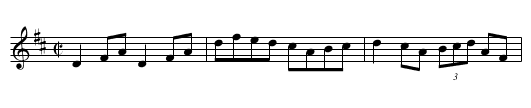 Up against the Boughalauns - staff notation
