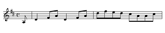 Up against the Buachalawns - staff notation