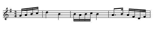 Up and Away - staff notation