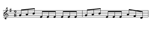 Up And Down Again - staff notation