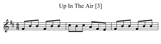 Up In The Air [3] - staff notation