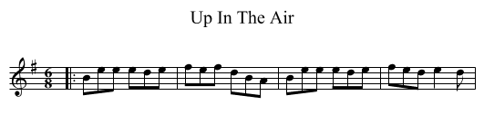 Up In The Air - staff notation