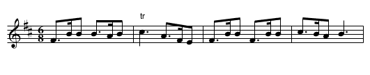 Up in the air - staff notation