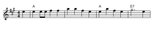 Up Jumped The Devil - staff notation