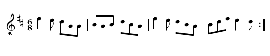 Up Leitrim - staff notation