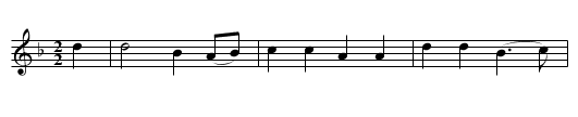 UP TAILES ALL - staff notation
