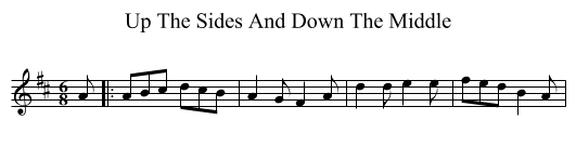 Up The Sides And Down The Middle - staff notation