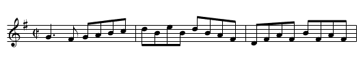 Up to Your Knees in Sand - staff notation