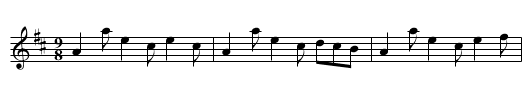 Up wi’ Eli, Eli - staff notation