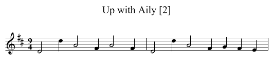 Up with Aily [2] - staff notation