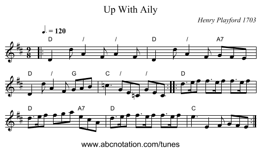 Up With Aily - staff notation