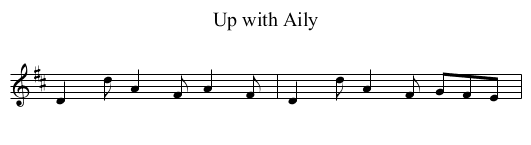 Up with Aily - staff notation