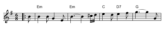 Upon a Summer's Day - staff notation