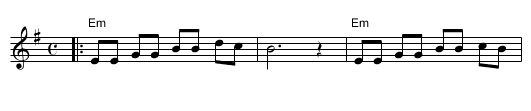 Ura - staff notation
