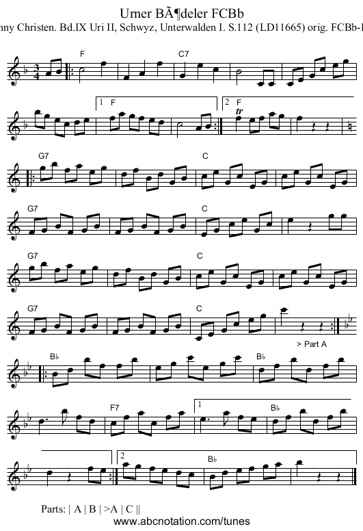 Urner BÃ¶deler FCBb - staff notation