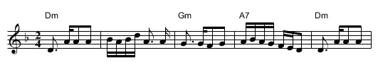Uskudar - staff notation