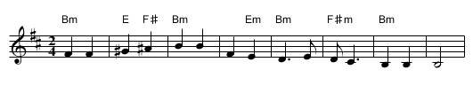 Uszodi Czardas - staff notation