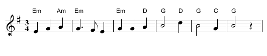 Uti v&aring;r hage - staff notation