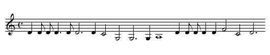 V. Me me and none but me, - staff notation