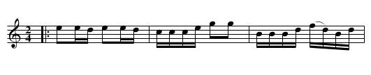 Vagnshusschottis - staff notation